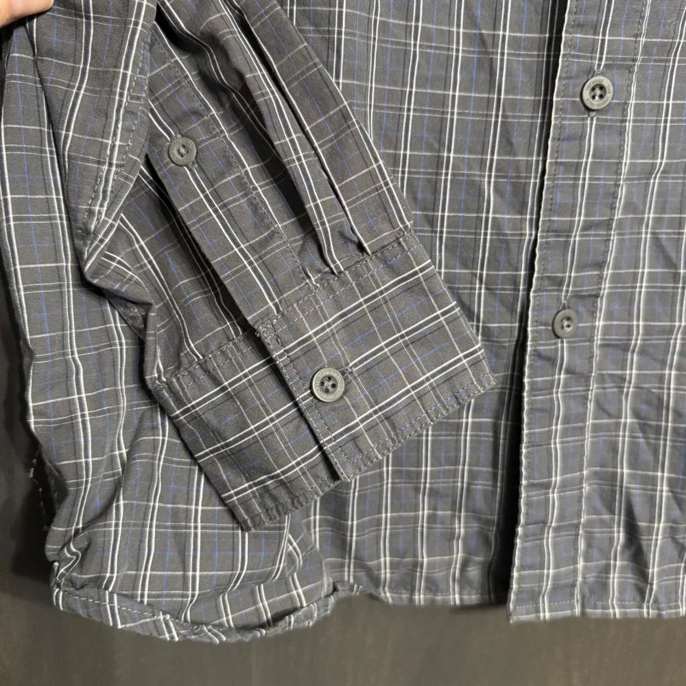 The North Face Mens Long Sleeve Plaid Button Up Shirt Size Medium M‎